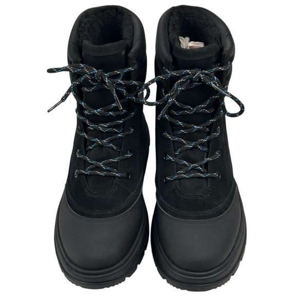 Koolaburra by UGG Deza Lace-Up Utility Boots Womens Sz. 9 Black Suede New $120 - Picture 2 of 14